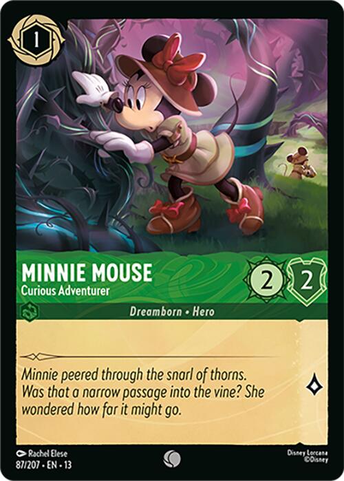 Minnie Mouse - Curious Adventurer (87/207) [Attack of the Vine!] | Red Claw Gaming