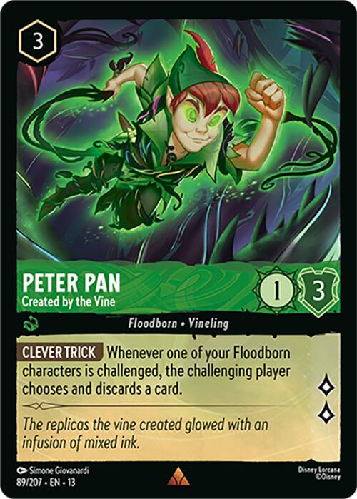 Peter Pan - Created by the Vine (89/207) [Attack of the Vine!] | Red Claw Gaming