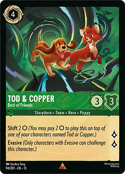 Tod & Copper - Best of Friends (94/207) [Attack of the Vine!] | Red Claw Gaming