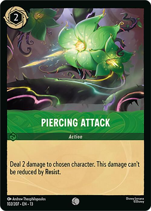 Piercing Attack (102/207) [Attack of the Vine!] | Red Claw Gaming