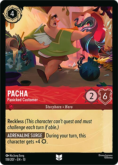 Pacha - Panicked Customer (118/207) [Attack of the Vine!] | Red Claw Gaming