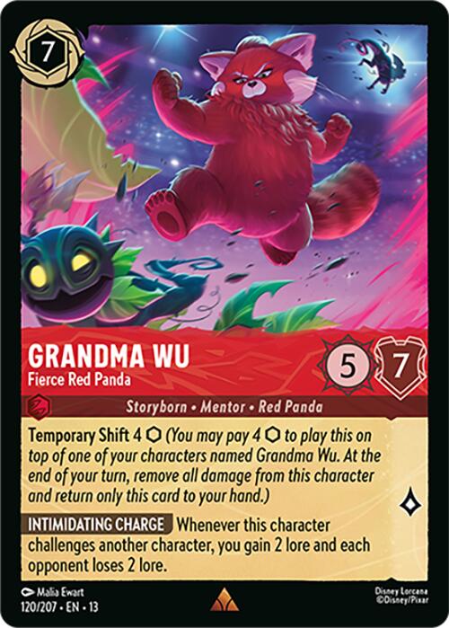 Grandma Wu - Fierce Red Panda (120/207) [Attack of the Vine!] | Red Claw Gaming