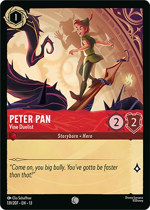 Peter Pan - Vine Duelist (131/207) [Attack of the Vine!] | Red Claw Gaming