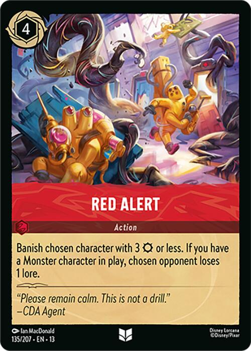 Red Alert (135/207) [Attack of the Vine!] | Red Claw Gaming