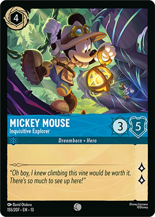 Mickey Mouse - Inquisitive Explorer (155/207) [Attack of the Vine!] | Red Claw Gaming