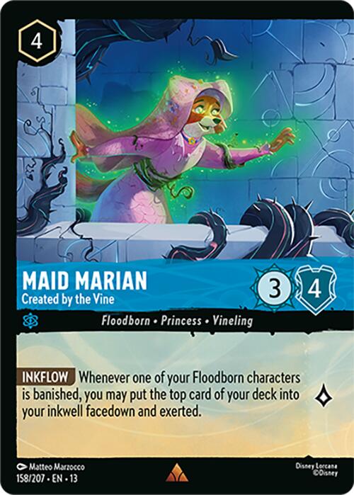 Maid Marian - Created by the Vine (Foil) (158/204) [Attack of the Vine!] | Red Claw Gaming