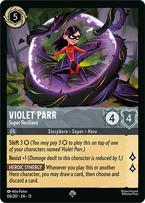 Violet Parr - Super Resilient (176/207) [Attack of the Vine!] | Red Claw Gaming