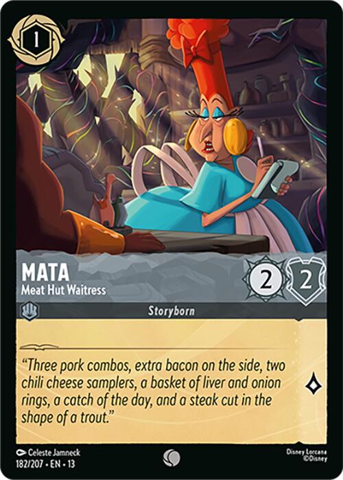Mata - Meat Hut Waitress (182/207) [Attack of the Vine!] | Red Claw Gaming