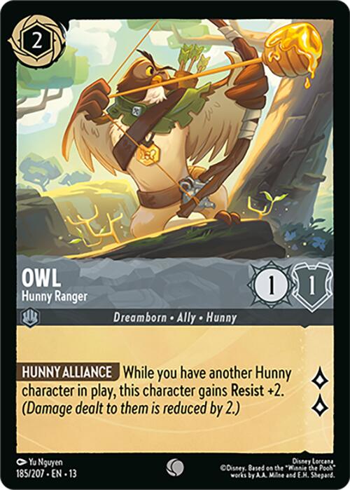 Owl - Hunny Ranger (185/207) [Attack of the Vine!] | Red Claw Gaming