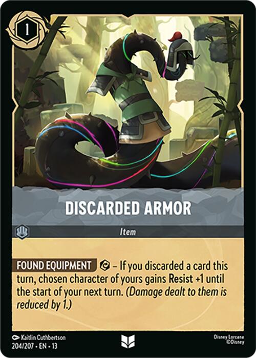 Discarded Armor (207/207) [Attack of the Vine!] | Red Claw Gaming
