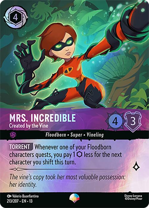 Mrs. Incredible - Created by the Vine (Epic) (213/204) [Attack of the Vine!] | Red Claw Gaming