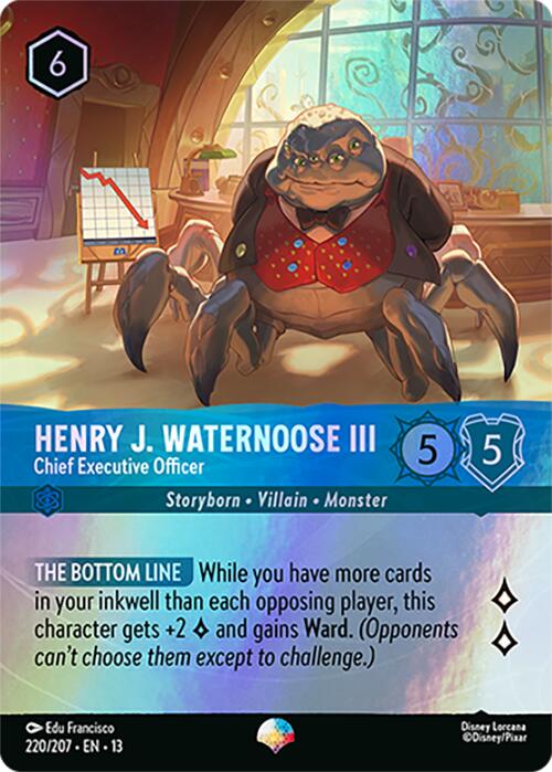 Henry J. Waternoose III - Chief Executive Officer (Epic) (220/204) [Attack of the Vine!] | Red Claw Gaming