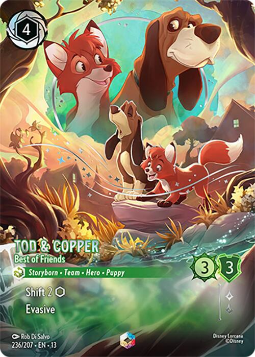 Tod & Copper - Best of Friends (Enchanted) (236/204) [Attack of the Vine!] | Red Claw Gaming