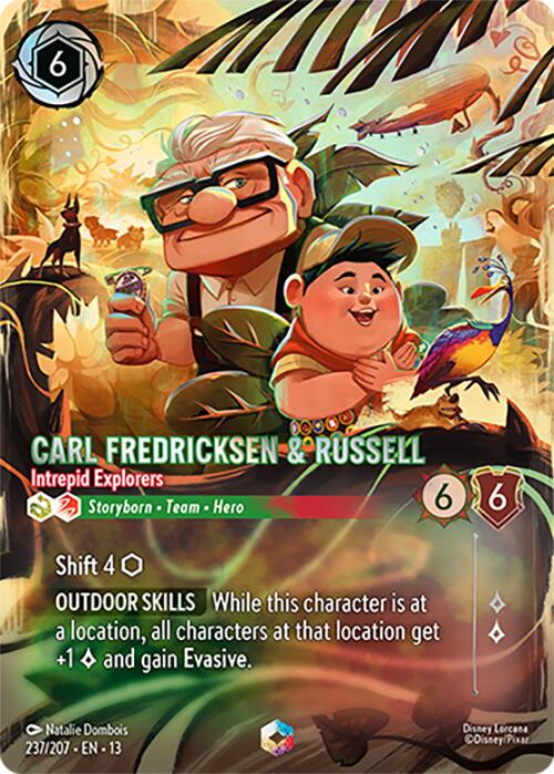 Carl Fredricksen & Russell - Intrepid Explorers (Enchanted) (237/204) [Attack of the Vine!] | Red Claw Gaming