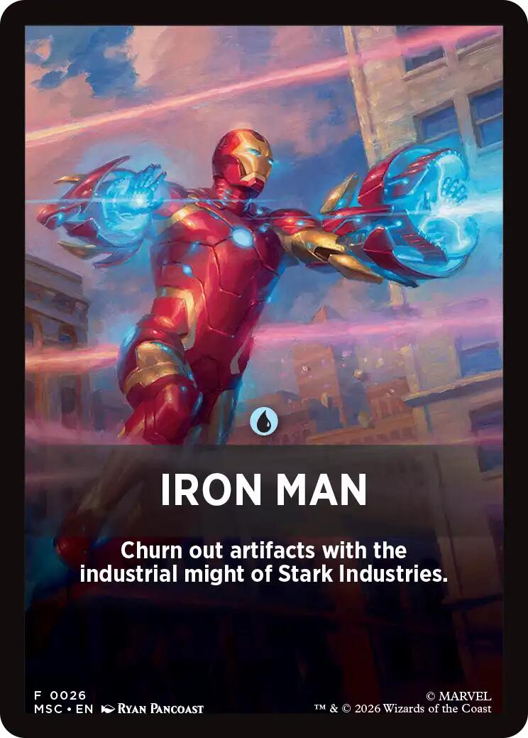 Iron Man Theme Card [Marvel Super Heroes Commander] MTG Single Magic: The Gathering | Red Claw Gaming