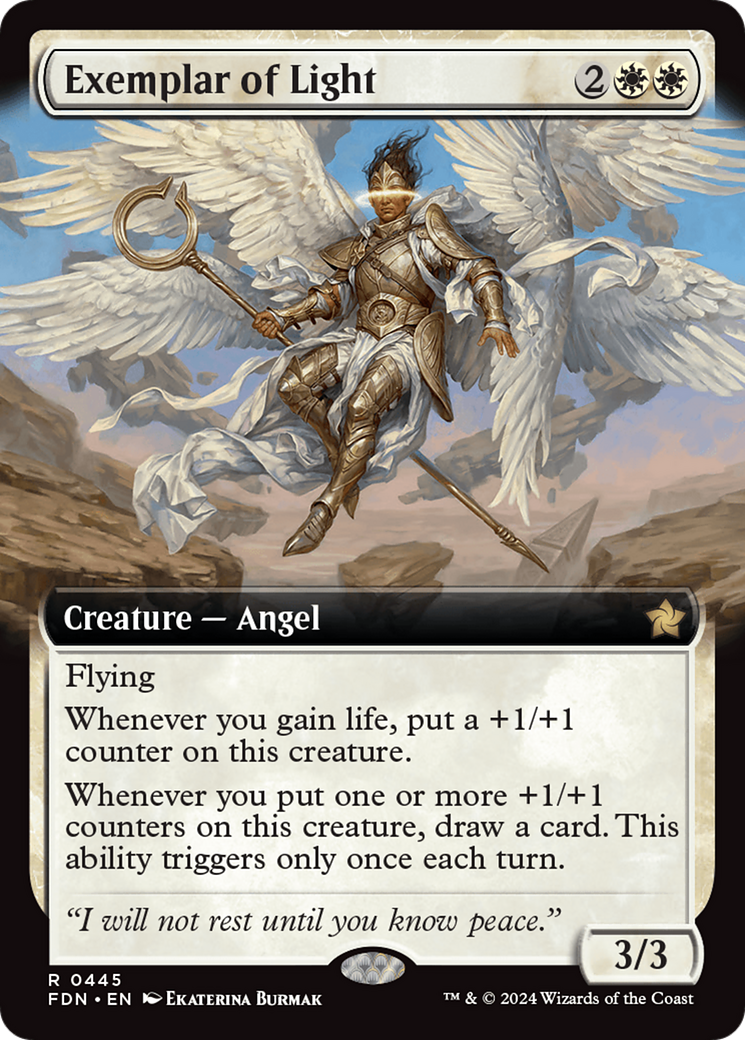 Exemplar of Light (Extended Art) [Foundations] MTG Single Magic: The Gathering | Red Claw Gaming