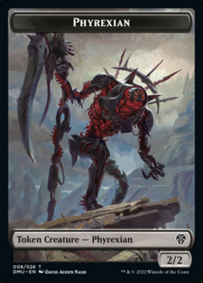 Phyrexian // Zombie Double-Sided Token [Dominaria United Tokens] MTG Single Magic: The Gathering | Red Claw Gaming