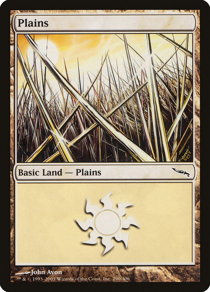 Plains (290) [Mirrodin] MTG Single Magic: The Gathering | Red Claw Gaming
