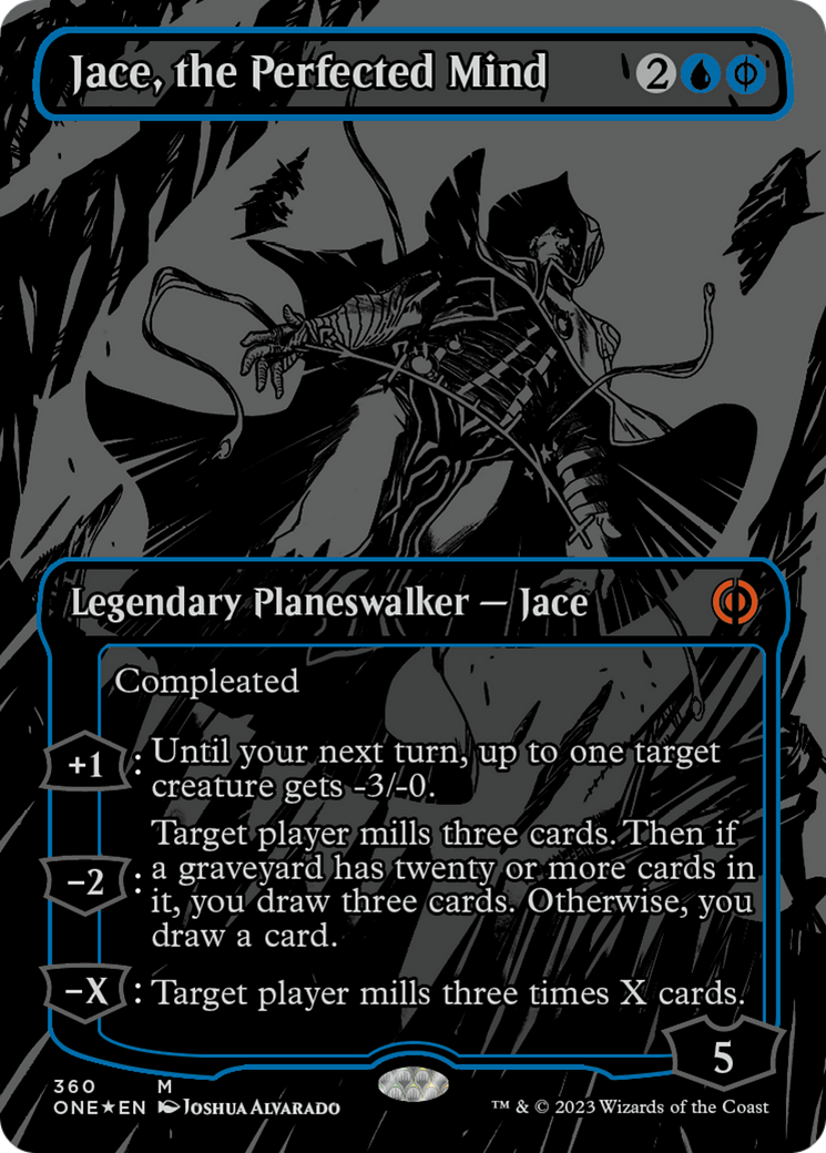Jace, the Perfected Mind (Oil Slick Raised Foil) [Phyrexia: All Will Be One] MTG Single Magic: The Gathering | Red Claw Gaming