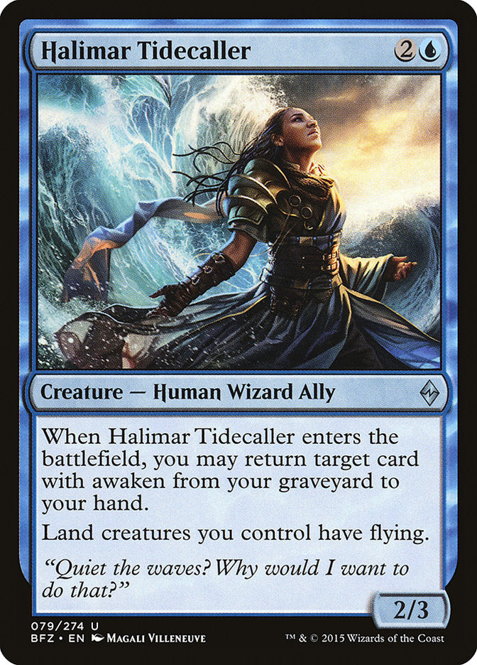 Halimar Tidecaller [Battle for Zendikar] MTG Single Magic: The Gathering | Red Claw Gaming