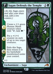 Jugan Defends the Temple // Remnant of the Rising Star [Kamigawa: Neon Dynasty Prerelease Promos] MTG Single Magic: The Gathering | Red Claw Gaming