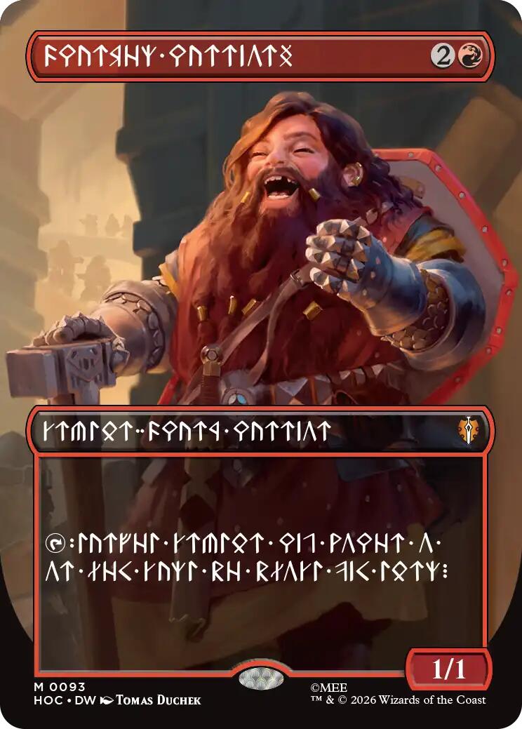 Dwarven Warriors (Borderless) (Dwarvish) [The Hobbit: Eternal-Legal] MTG Single Magic: The Gathering | Red Claw Gaming