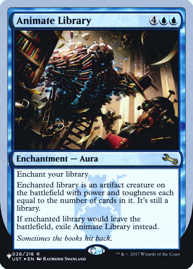 Animate Library (Unfinity Foil Edition) [The List] MTG Single Magic: The Gathering | Red Claw Gaming