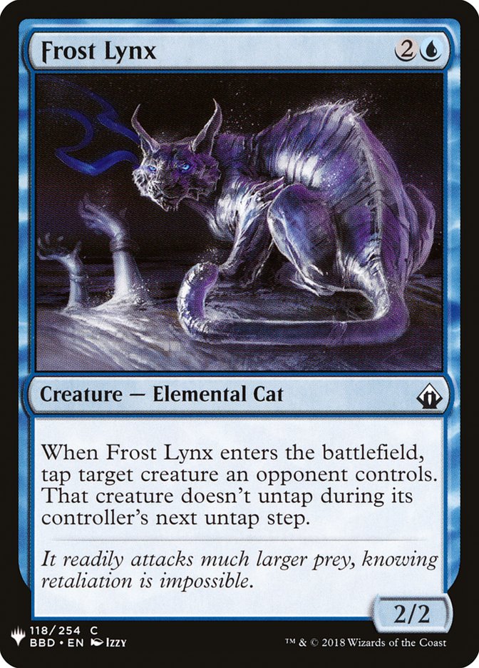 Frost Lynx [Mystery Booster] MTG Single Magic: The Gathering | Red Claw Gaming