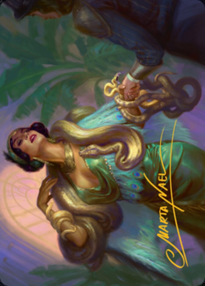 Venom Connoisseur Art Card (Gold-Stamped Signature) [Streets of New Capenna Art Series] MTG Single Magic: The Gathering | Red Claw Gaming