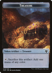 Human // Treasure Double-Sided Token [Commander 2020 Tokens] MTG Single Magic: The Gathering | Red Claw Gaming