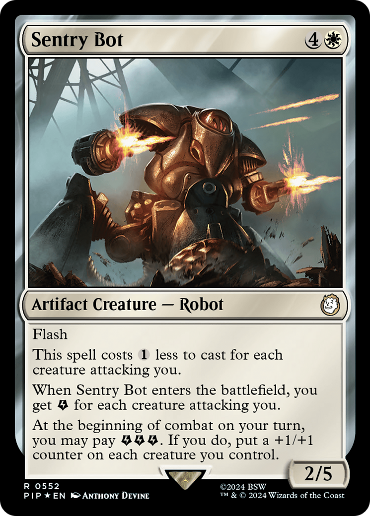 Sentry Bot (Surge Foil) [Fallout] MTG Single Magic: The Gathering    | Red Claw Gaming