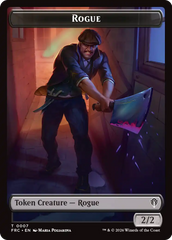Insect // Rogue Double-Sided Token [Reality Fracture Commander Tokens] | Red Claw Gaming