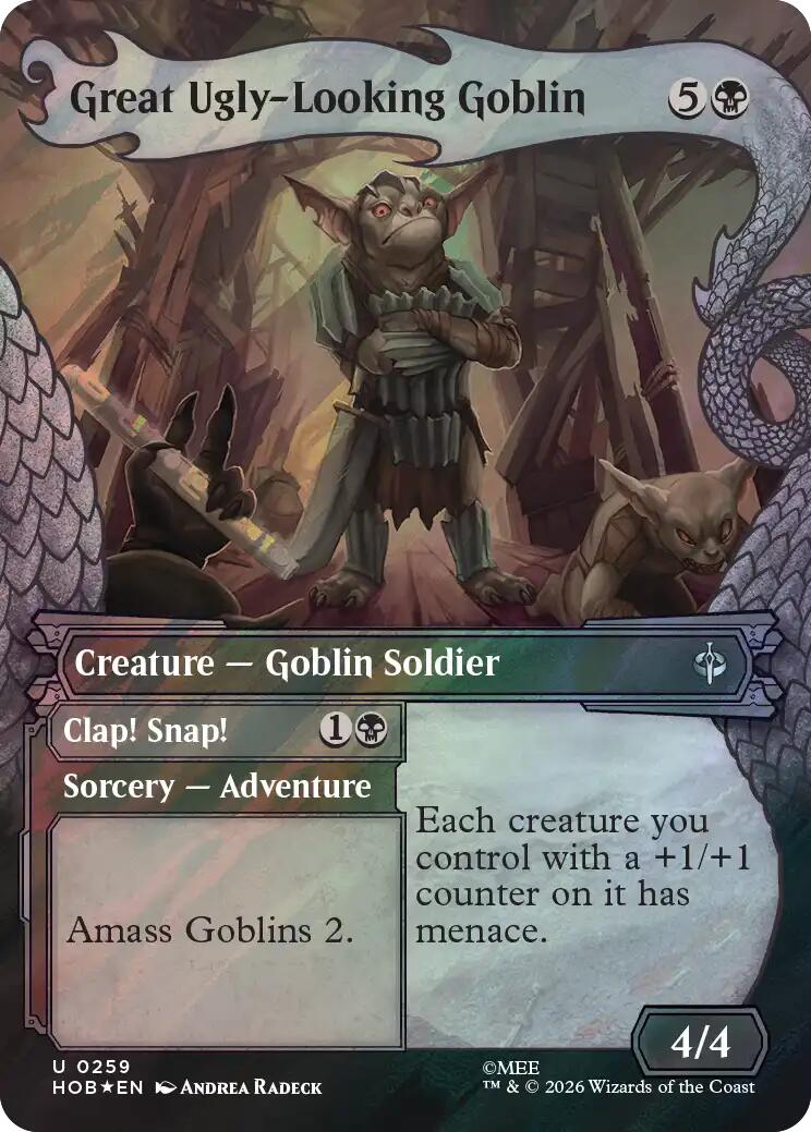 Great Ugly-Looking Goblin (Showcase) (Surge Foil) [The Hobbit] | Red Claw Gaming