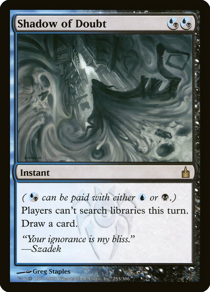 Shadow of Doubt [Ravnica: City of Guilds] MTG Single Magic: The Gathering | Red Claw Gaming