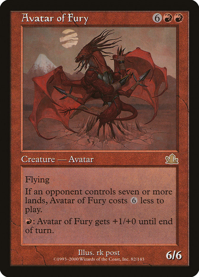 Avatar of Fury [Prophecy] MTG Single Magic: The Gathering | Red Claw Gaming