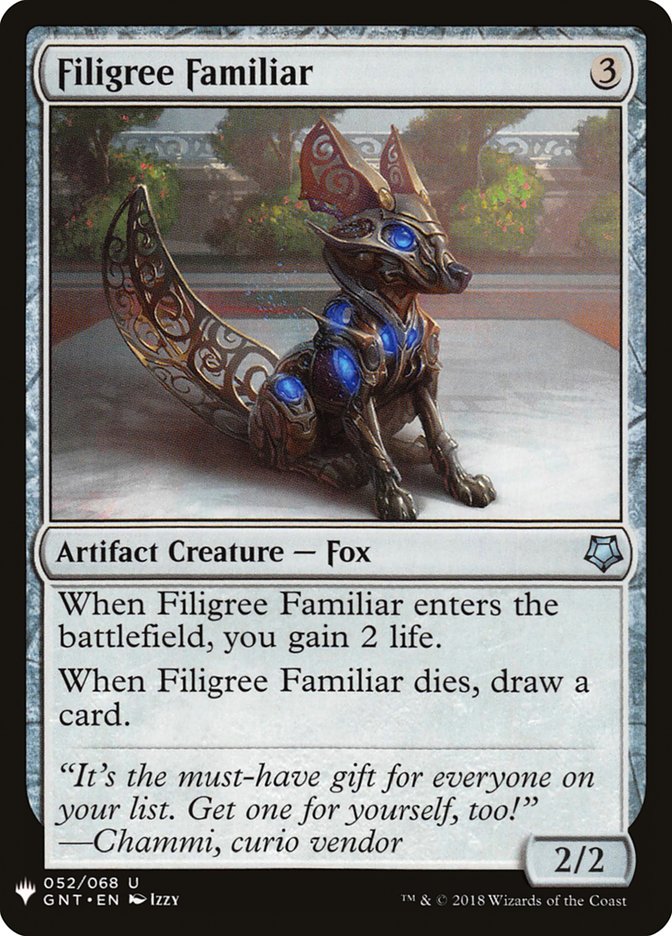 Filigree Familiar [Mystery Booster] MTG Single Magic: The Gathering    | Red Claw Gaming