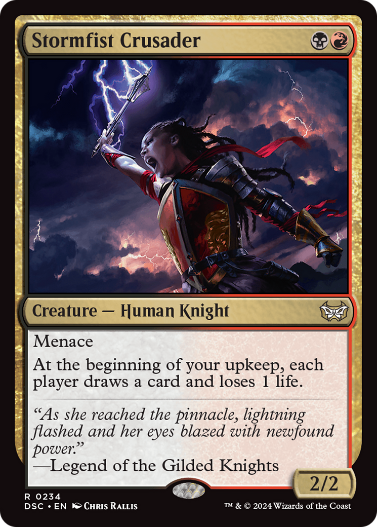 Stormfist Crusader [Duskmourn: House of Horror Commander] MTG Single Magic: The Gathering | Red Claw Gaming