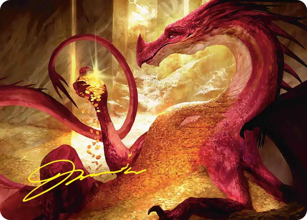 Gleaming Splendor Art Card (Gold-Stamped Signature) [The Hobbit Art Series] | Red Claw Gaming