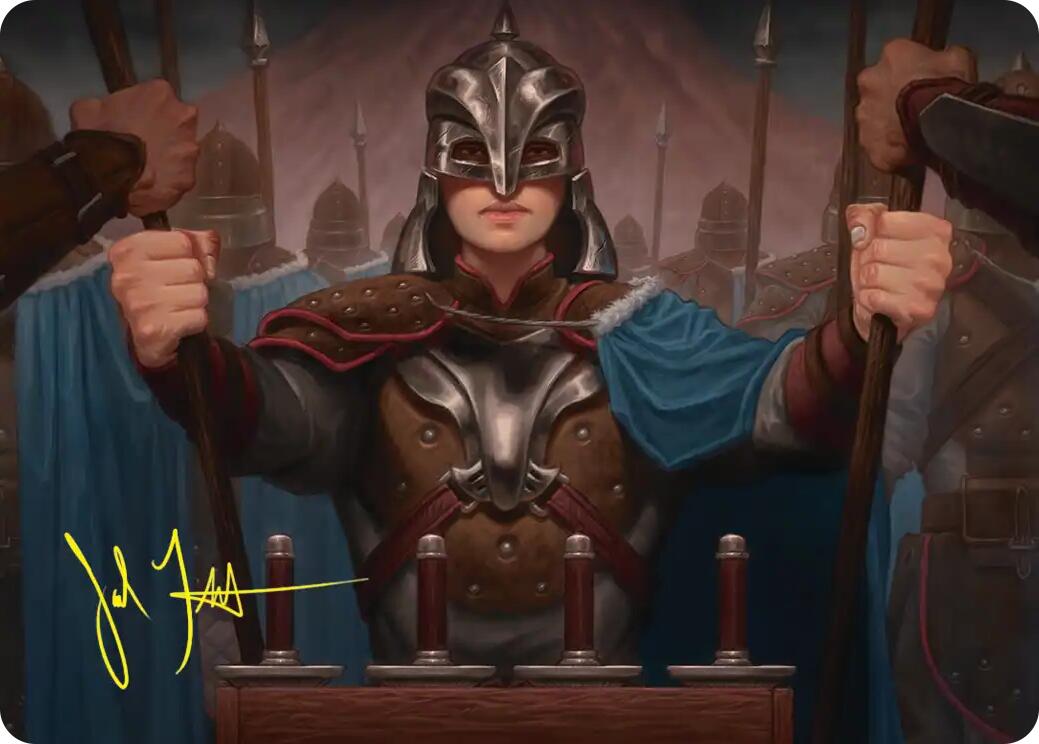 Bard's Attendant Art Card (Gold-Stamped Signature) [The Hobbit Art Series] | Red Claw Gaming