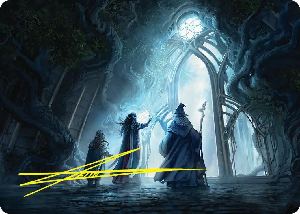 Uncover the Moon-Letters Art Card (Gold-Stamped Signature) [The Hobbit Art Series] | Red Claw Gaming