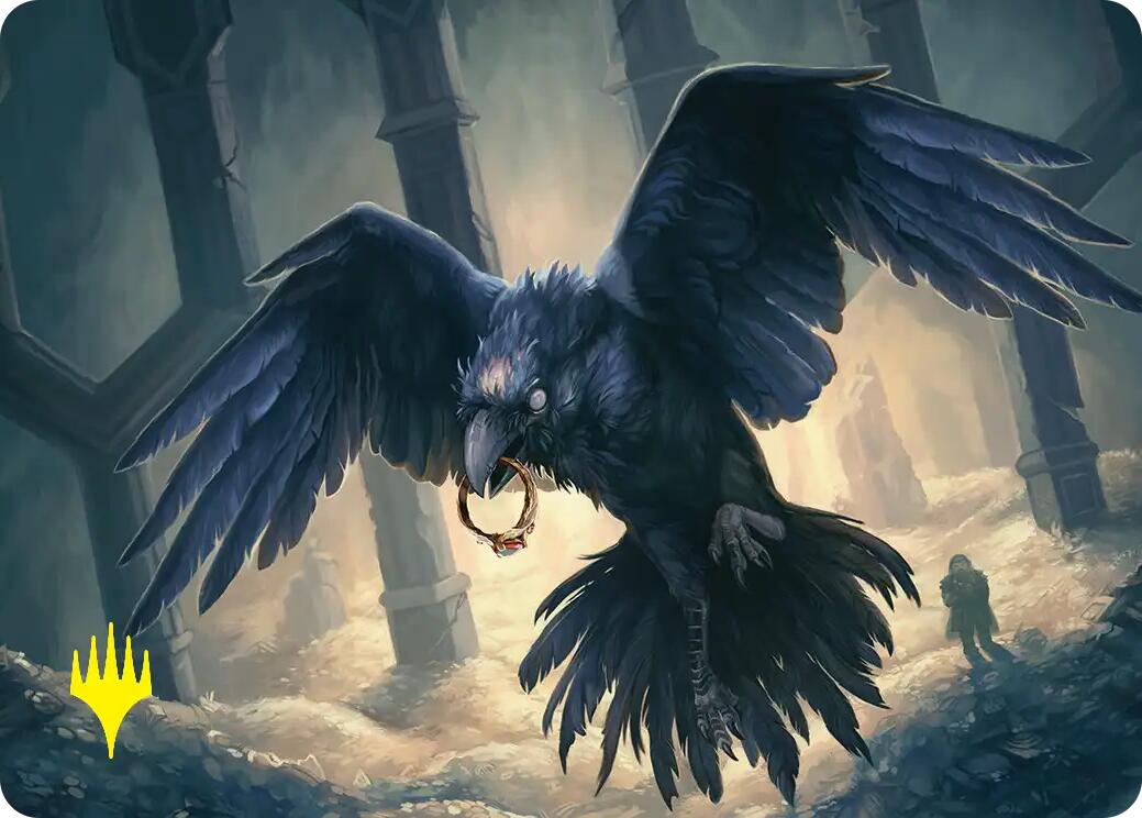 Most Decrepit Old Bird Art Card (Gold-Stamped) [The Hobbit Art Series] | Red Claw Gaming