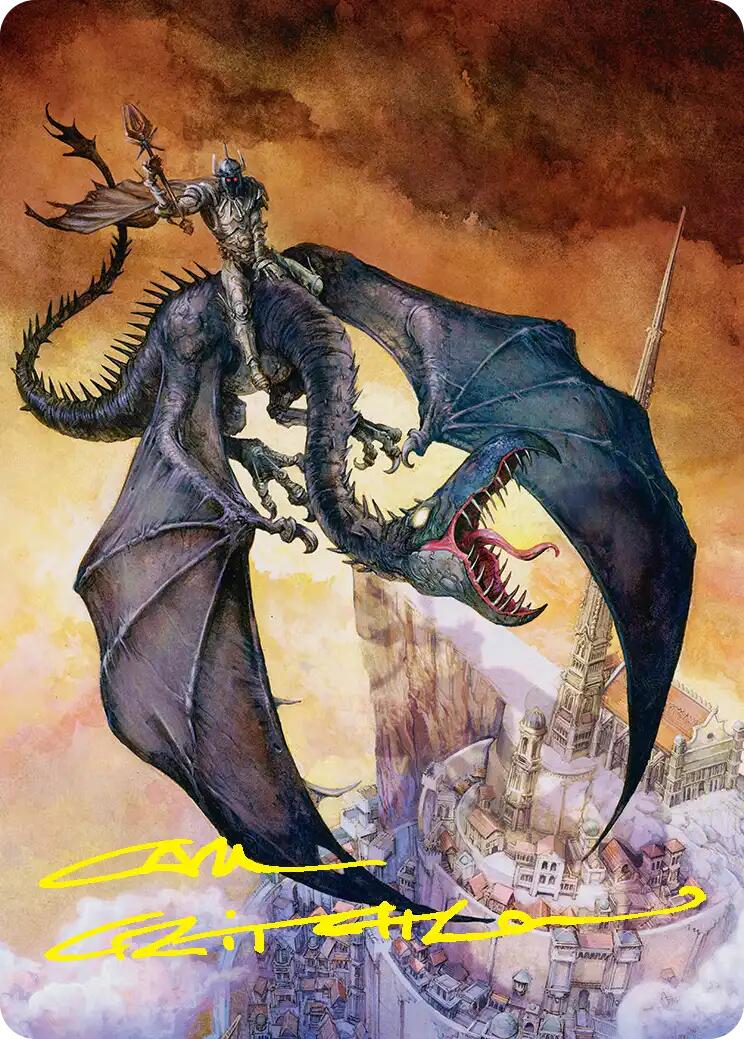 Witch-king, Bringer of Ruin Art Card (Gold-Stamped Signature) [The Hobbit Art Series] | Red Claw Gaming