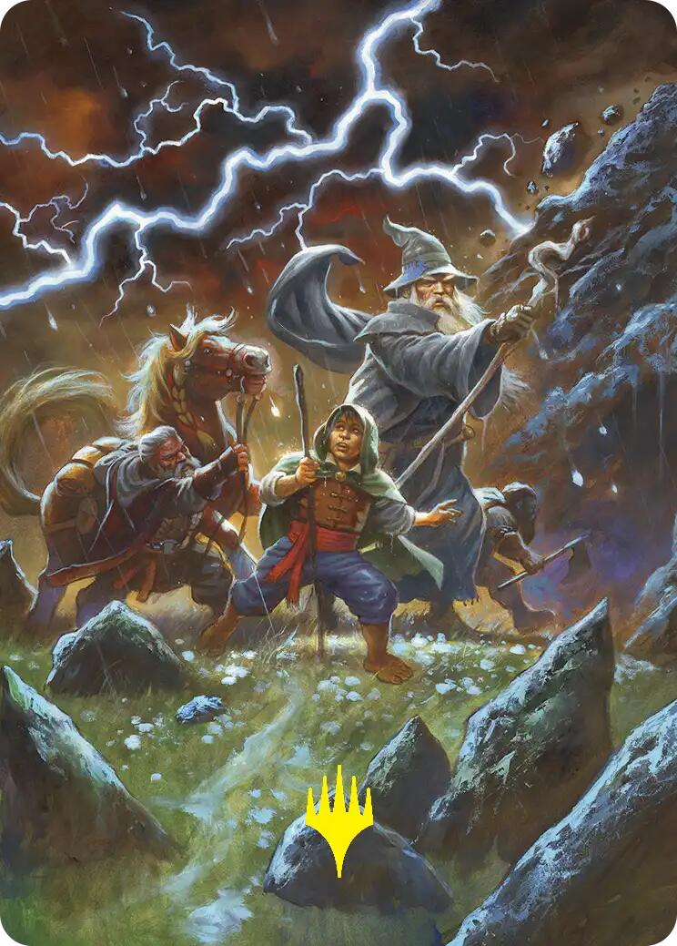 Call Forth the Tempest Art Card (Gold-Stamped) [The Hobbit Art Series] | Red Claw Gaming