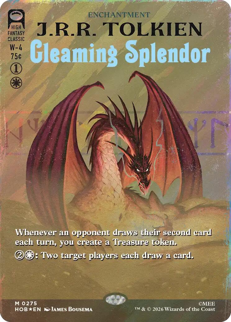 Gleaming Splendor (Borderless) (Surge Foil) [The Hobbit] | Red Claw Gaming