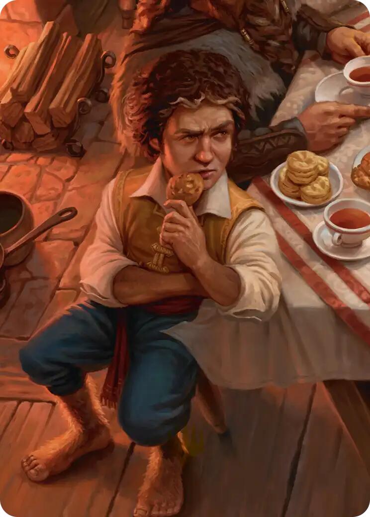 Bilbo, Fellow Conspirator Art Card (4/12) [The Hobbit Art Series] | Red Claw Gaming