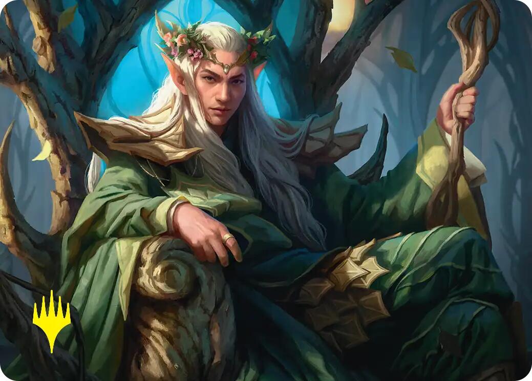 Thranduil, the Elvenking Art Card (Gold-Stamped) [The Hobbit Art Series] | Red Claw Gaming