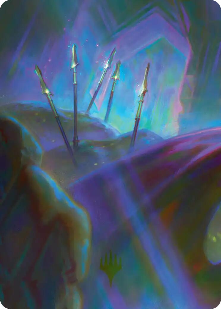 Long-Lost Lances Art Card (7/12) [The Hobbit Art Series] | Red Claw Gaming