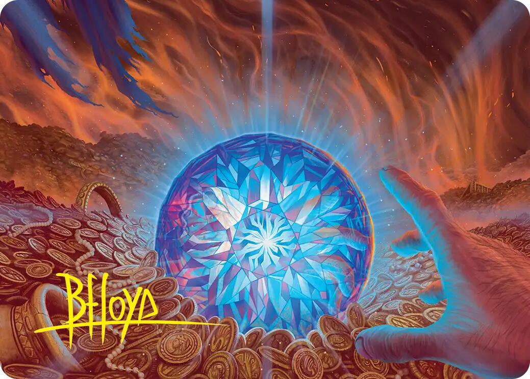 The Arkenstone Art Card (Gold-Stamped Signature) [The Hobbit Art Series] | Red Claw Gaming