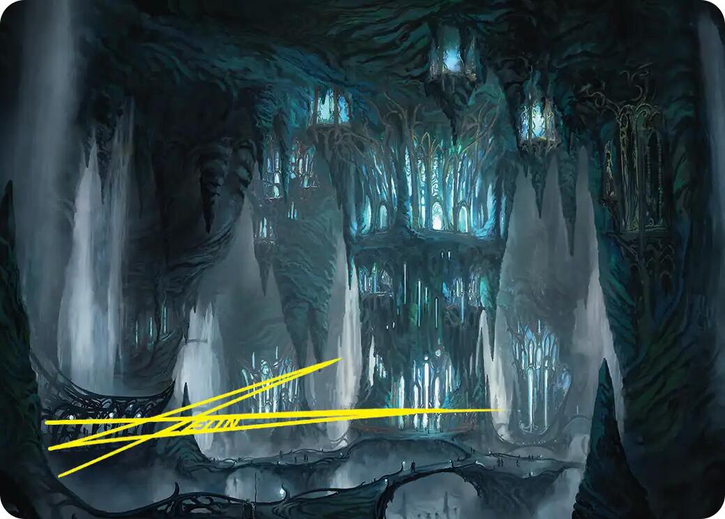 Elvenking's Halls Art Card (Gold-Stamped Signature) [The Hobbit Art Series] | Red Claw Gaming