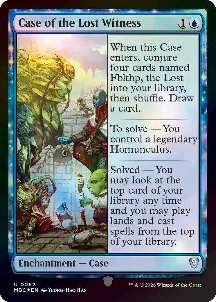Case of the Lost Witness [Mystery Booster: Commander Edition] | Red Claw Gaming